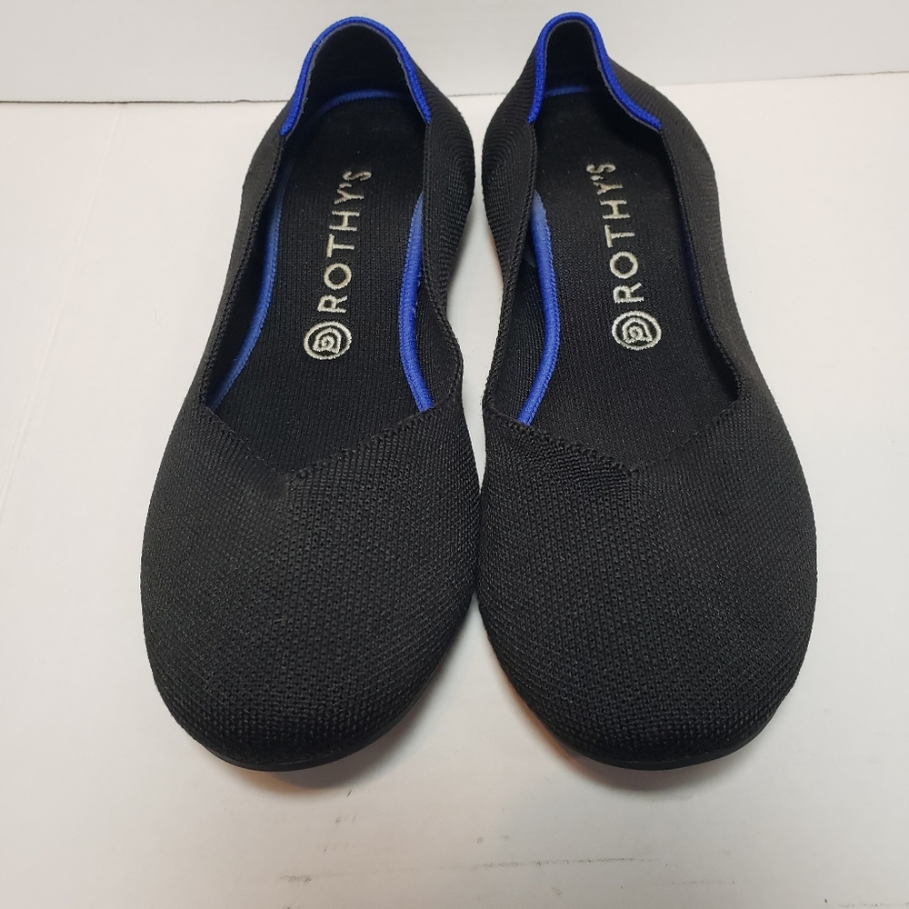 ROTHY'S Round Toe Ballet Flats Black Size 11